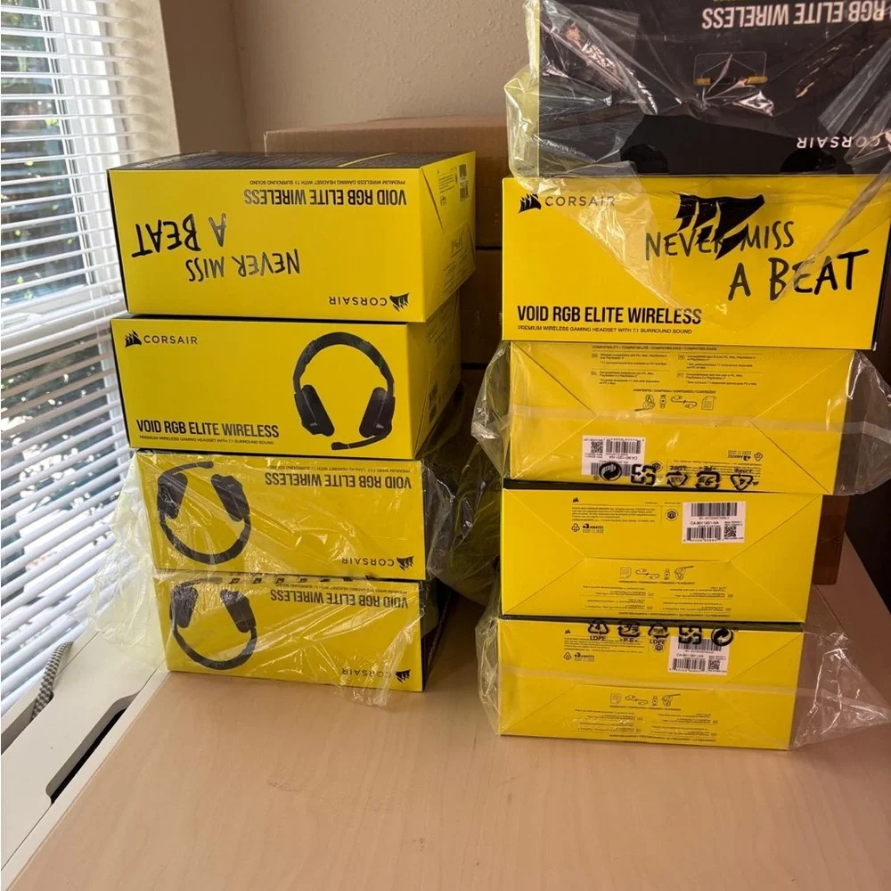 Corsair VOID RGB ELITE Wireless Gaming Headset Black PC Mac PS4 PS5
